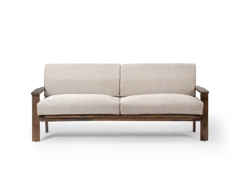 Athena Wooden Sofa   3 Seater